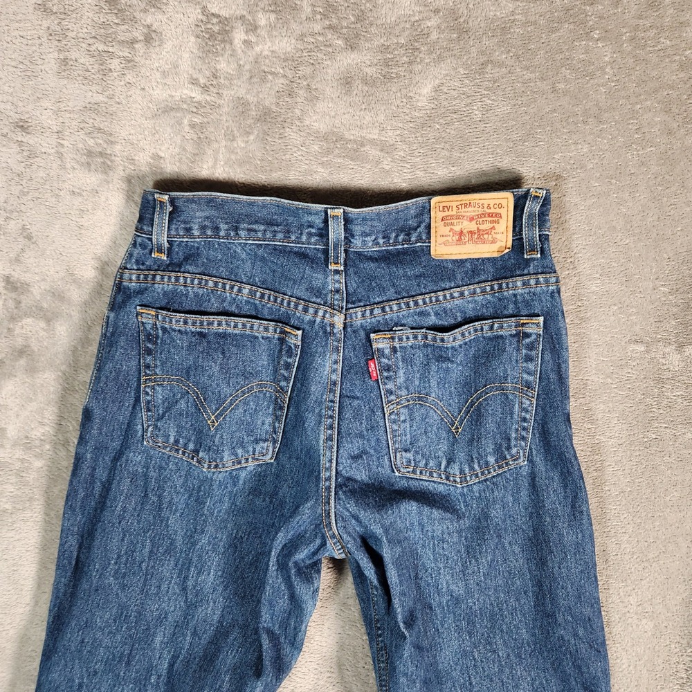 Levi's 550 Relaxed Tapered Blue Denim Jeans Women's Size 14 30X33 Medium Wash - Picture 9 of 12
